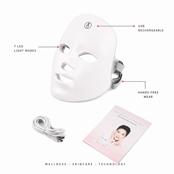 LED Light Therapy Face Mask — 7 Color Photon Therapy at Home