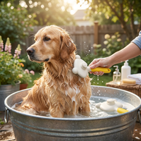 Hounddale Floating Grooming Comb - lifestyle photo