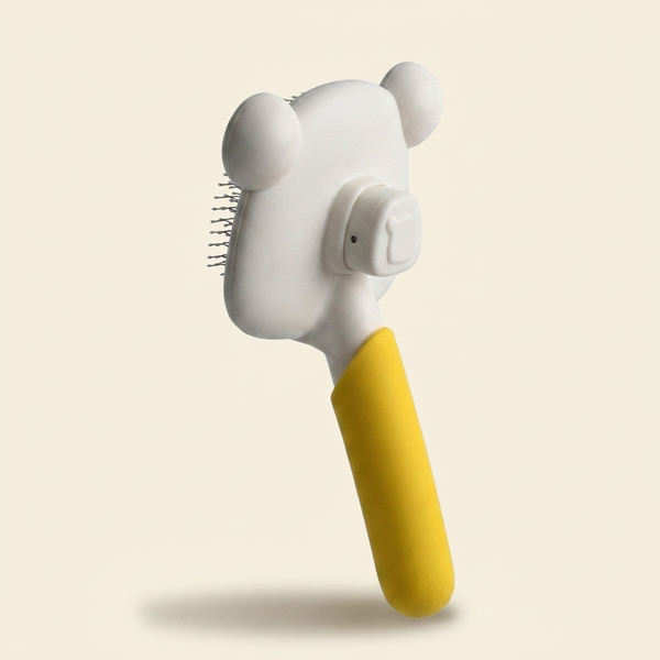 Hounddale Floating Grooming Comb on cream background