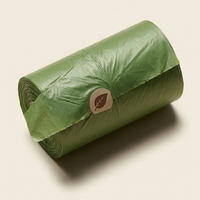 Hounddale Biodegradable Poop Bags close-up detail on cream background
