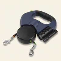 Hounddale LED Retractable Leash three-quarter angle on cream background