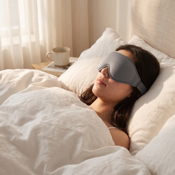 3D Contoured Sleep Mask — Memory Foam Blackout Eye Mask