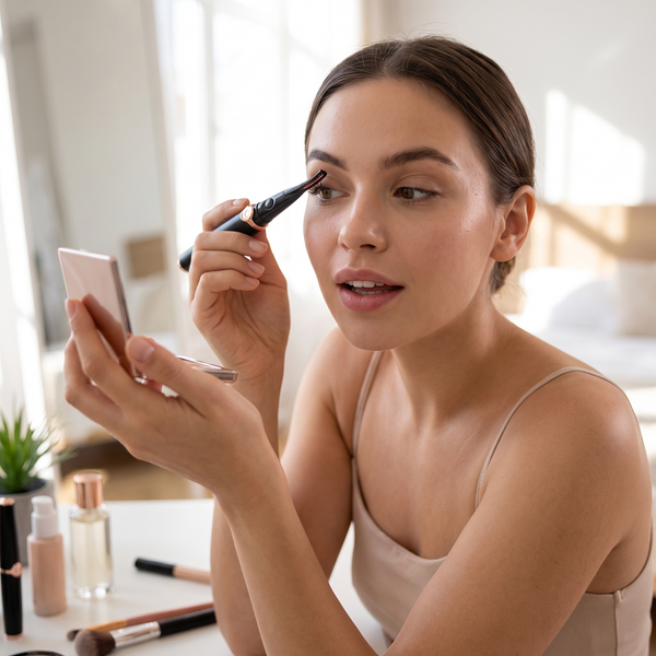 Heated Eyelash Curler — Rechargeable Comb-Style Curling Wand