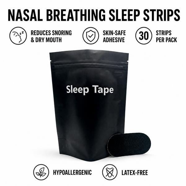 Nasal Breathing Sleep Strips — Gentle Mouth Tape (30 Ct)