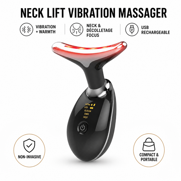 Neck Lift Vibration Massager — Anti-Wrinkle Décolletage Device