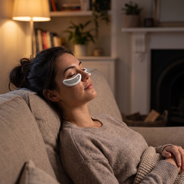 Pro EMS Eye Massager — Red Light + Pulse for Tired Eyes