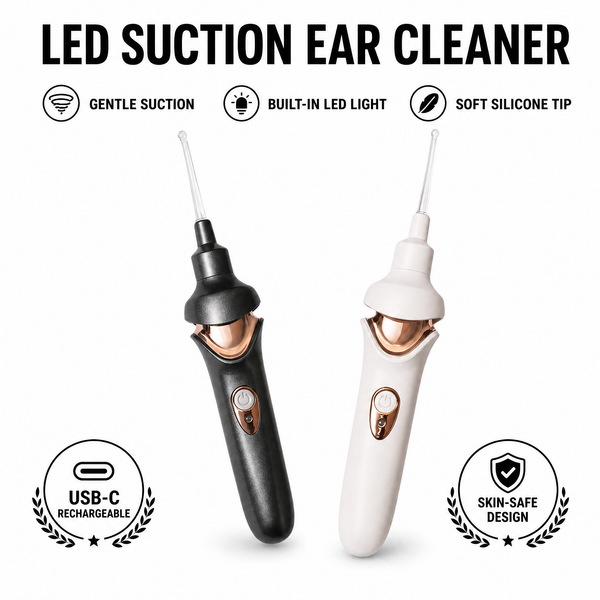 Rechargeable Electric Ear Cleaner — LED Suction Wax Removal Tool
