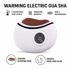 Warming Electric Gua Sha — Facial Scraping Massager, Rechargeable
